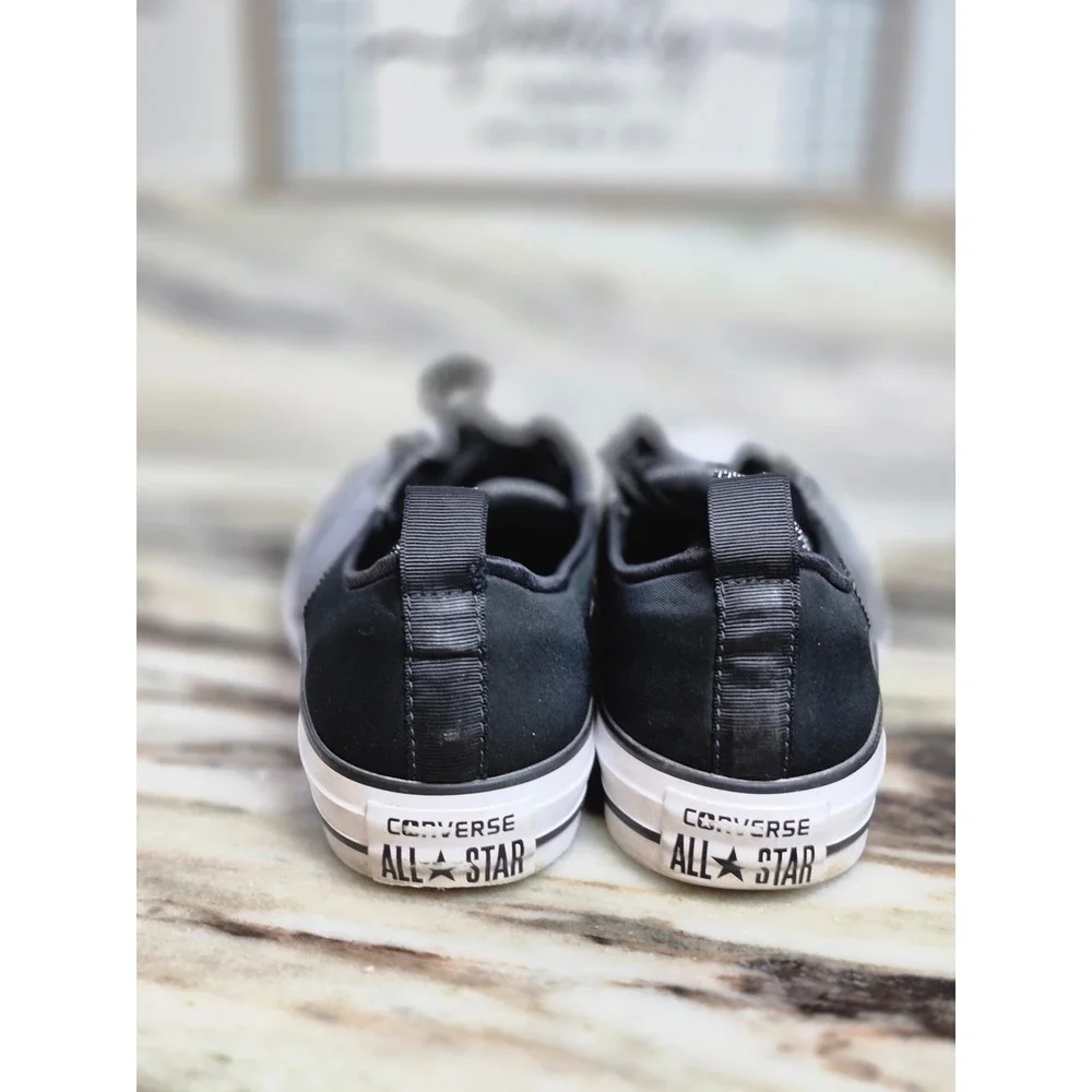 Converse Chuck Taylor All Star Madison Black White Woven Sneakers Womens 7 - Picture 4 of 9